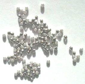 100 2mm Smooth Nickel Crimps
