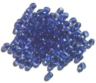 100 4mm Faceted Tanzanite Firepolish Beads