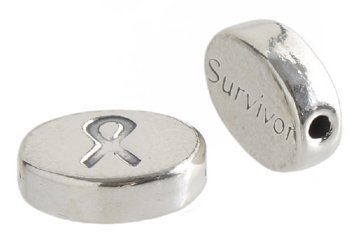 SS2454 1 11mm Sterling Survivor & Ribbon Bead