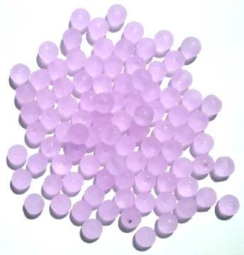 50 6mm Matte Alexandrite Round Glass Beads