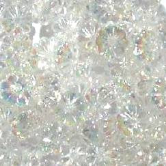 100 3x6.5mm Acrylic Crystal AB Fluted Spacers
