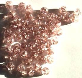 50 6mm Crackle Rose