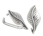SS6008 1 10x6mm Sterling Leaf Bail