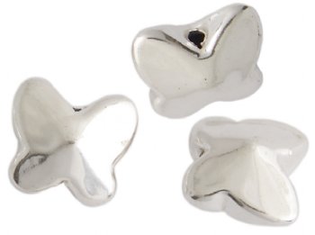 SS2353 1 10mm Sterling Butterfly Bead