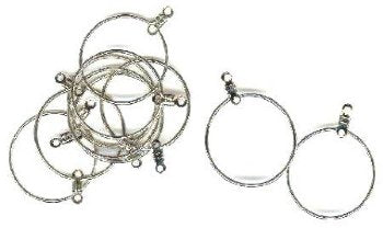 5 Pairs of 25mm Silver Plated Earring Hoops