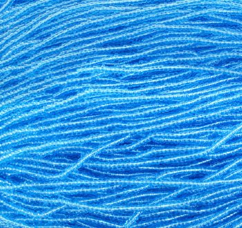 1 Hank of 11/0 Transparent Light Aqua Seed Beads