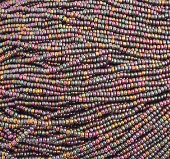 50 Grams of 10/0 Metallic Copper AB Seed Beads