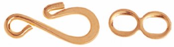 25 Pairs of 20mm Bright Copper Plated S Clasps