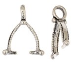 SS6088 1 10.5mm Sterling Silver Side Pinch Bail