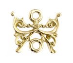 1 12mm Anti-Tarnish Brass Butterfly Link