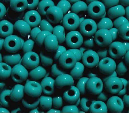 20 Gram Vial of 2/0 Opaque Turquoise Seed Beads
