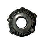 1 5x11mm TierraCast Large Hole Black Oxide Spiral Bead