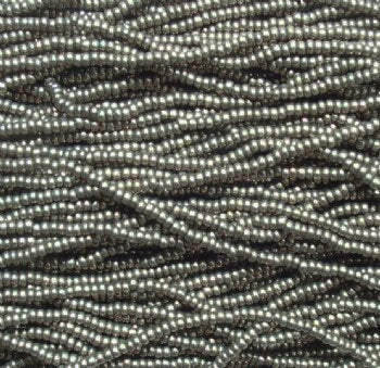 1 Hank of 11/0 Metallic Steel Seed Beads