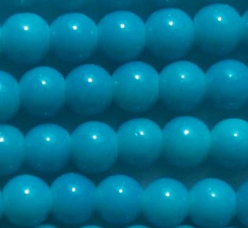 66 6mm Round Neon Blue Chinese Crystal Beads