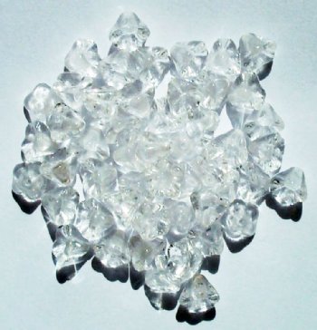 50 7mm Transparent Crystal Bell Flower Beads