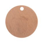 1, 19mm Round Copper Stamping Blank with Hole