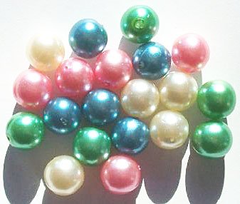20 12mm Glass Pearl Spring Mix