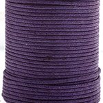 25 Meters of 1mm Purple Waxed Cotton Cord
