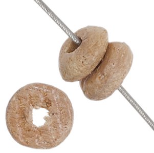 100 2x6mm Natural Wood Disk / Rondelle Beads