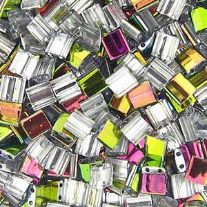 TL4552 5.2 Grams Crystal Vitrail Two Hole Miyuki Tila Beads