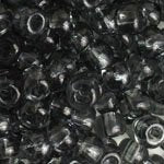 20 Gram Vial of 2/0 Transparent Grey Seed Beads