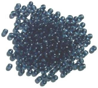 100 4mm Transparent Montana Blue Round Glass Beads