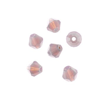 96, 4mm Faceted Opaque Dark Purple Crystal Lane Bicone Beads