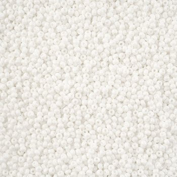 10 Grams 11/0 Charlotte Seed Beads - Opaque Chalk White