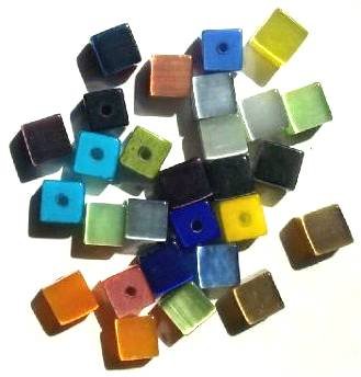 30 8mm Mixed Fiber Optic Cubes