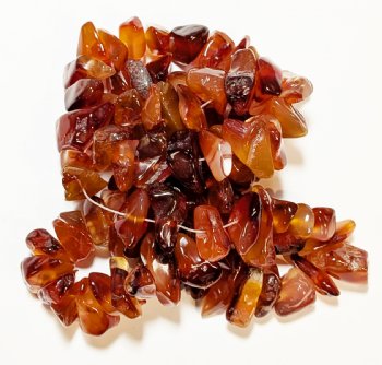 16 inch strand of Large Carnelian Chips
