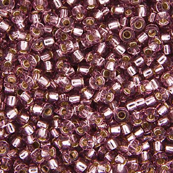 SB11-0012 22g of Silverlined Smoky Amethyst 11/0 Miyuki Seed Beads