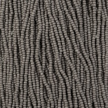 10 Grams 11/0 Charlotte Seed Beads - Opaque Grey