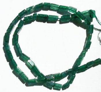 16 inch strand of 7x4mm Brick Green Aventurine