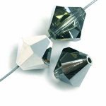 50, 4mm Medium Vitrail Preciosa Rondell / Bicone Beads