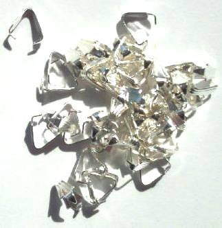 50 8mm Large Silver Bails