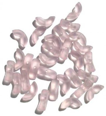 30 14mm Matte Light Amethyst Angel Wing Beads