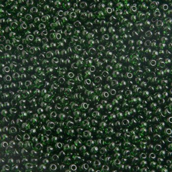 50g 6/0 Transparent Kelly Green