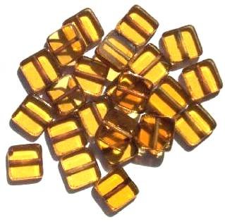 25 9x8x3mm Topaz with Bronze Edge Windows