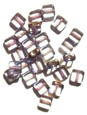 25 6x6x3mm Crystal with Bronze Edge Windows