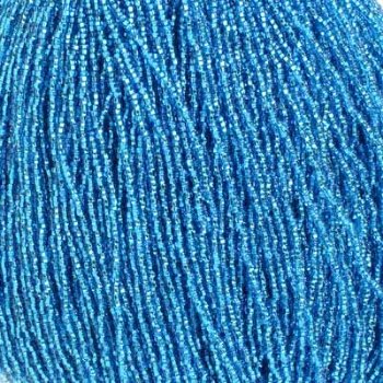1 Hank of 11/0 Silver Lined Medium Aqua