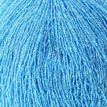 1 Hank of 11/0 Silver Lined Aqua Seed Beads