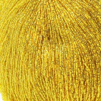 1 Hank of 11/0 Silver Lined Yellow
