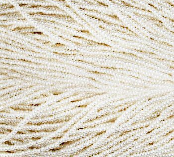1 Hank of 10/0 Ivory Ceylon Pearl Seed Beads