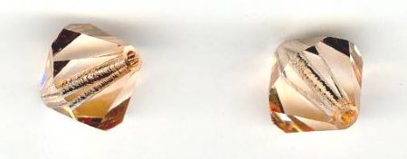 1 12mm Preciosa Light Orange Bicone