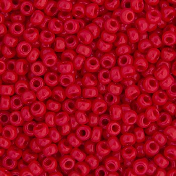 SB11-0408 22g of Opaque Red 11/0 Miyuki Seed Beads