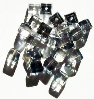 20 6mm Faceted Crystal Valentinit Cube Beads
