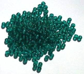 100 4mm Transparent Emerald Round Glass Beads