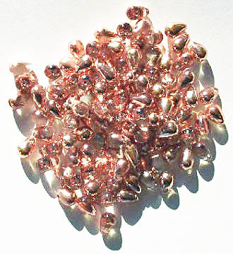 100 4mm Half-Mirror Copper Drops