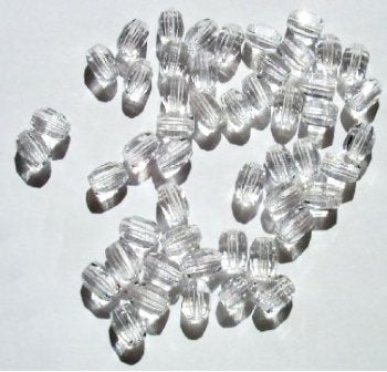 50 7x5mm Faceted Crystal Oval Beads
