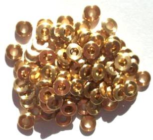 50, 6mm Brass Metal Washer Beads